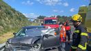 El accidente tuvo lugar en el punto kilométrico 242 en sentido Vigo, con dos vehículos afectados.