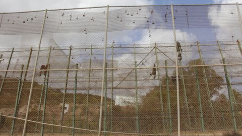 Imagen de la valla fronteriza de Ceuta
