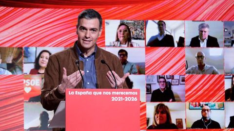 Pedro Sánchez durante su intervención en un Comité Federal del PSOE celebrado en Barcelona