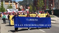 Manifestación del Primero de Mayo de 2018 en Asturias