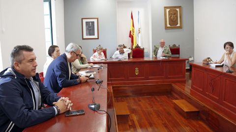 Imagen de archivo de una reunin de alcalde de la mancomunidad Serra do Barbanza, que lleva tres ejercicios sin presentar sus cuentas ante los rganos de fiscalizacin.