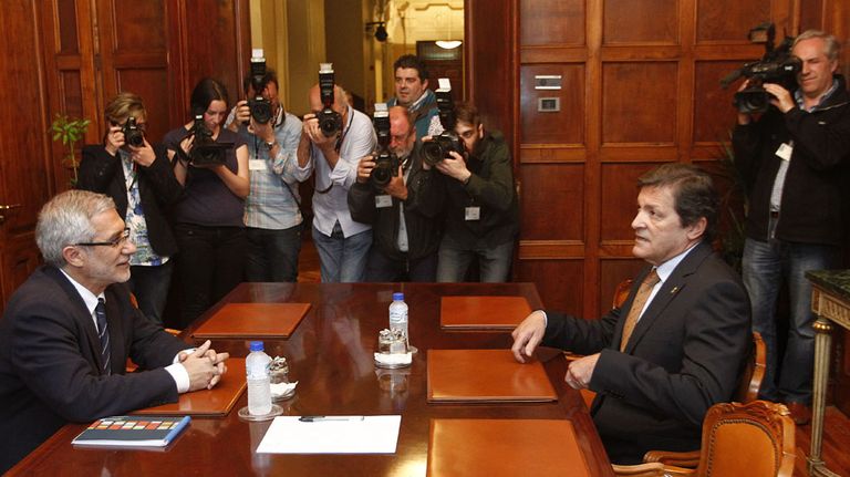 Gaspar Llamazares y Javier Fernández