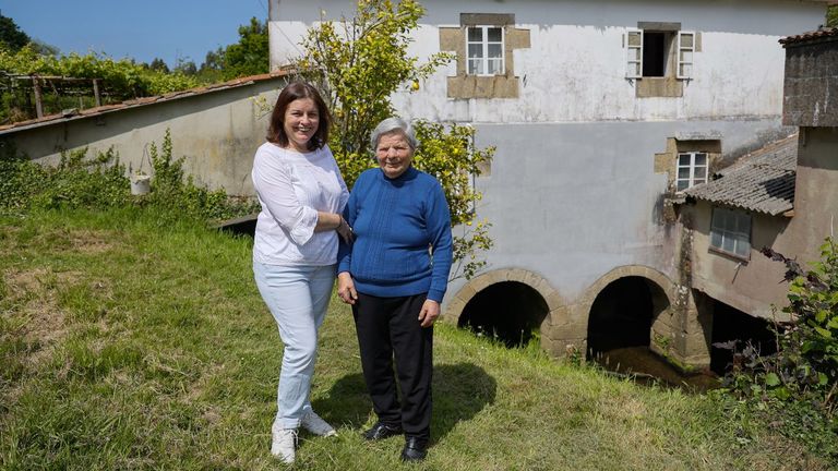 A la venta por 280.000 euros el centenario molino de Amenadás, en Narón
