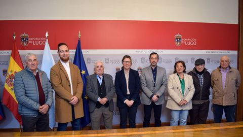 Autoridades y miembros de la comisión organizadora, en la presentación de la feria.