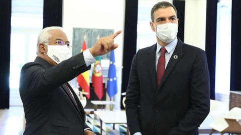 Pedro Sánchez y Antònio Costa, en julio del 2020
