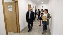 El alcalde de Monforte, en una visita a las nuevas instalaciones de la unidad asistencial