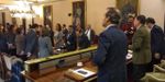 Pleno municipal en el Ayuntamiento de Oviedo