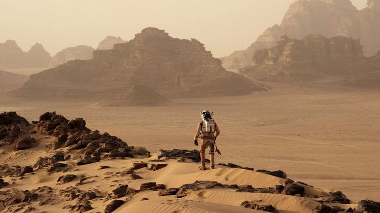 Imagen de la película «Marte».