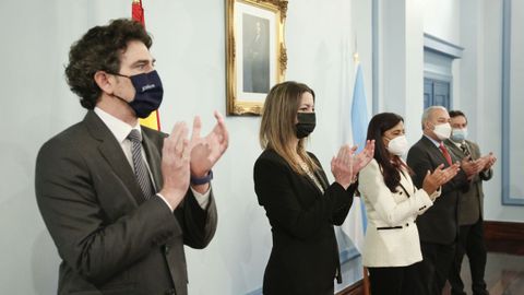 El delegado territorial de la Xunta, Javier Arias; la alcaldesa de Lugo, Lara Méndez, o el presidente de la Diputación, José Tomé, fueron algunos de los invitados.