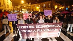 Manifestacin de colectivos femenistas para condenar el asesinato de Diana Quer.