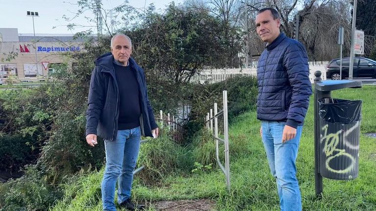 El PP de Vigo denuncia el abandono del paseo del Lagares, con tramos intransitables y riesgo de inundación