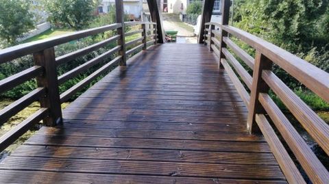En las últimas semanas se aplicó una nueva impregnación a la madera