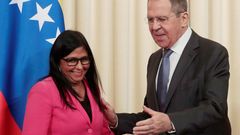 El jefe de la diplomacia rusa recibi en Mosc a la vicepresidenta Delcy Fernndez