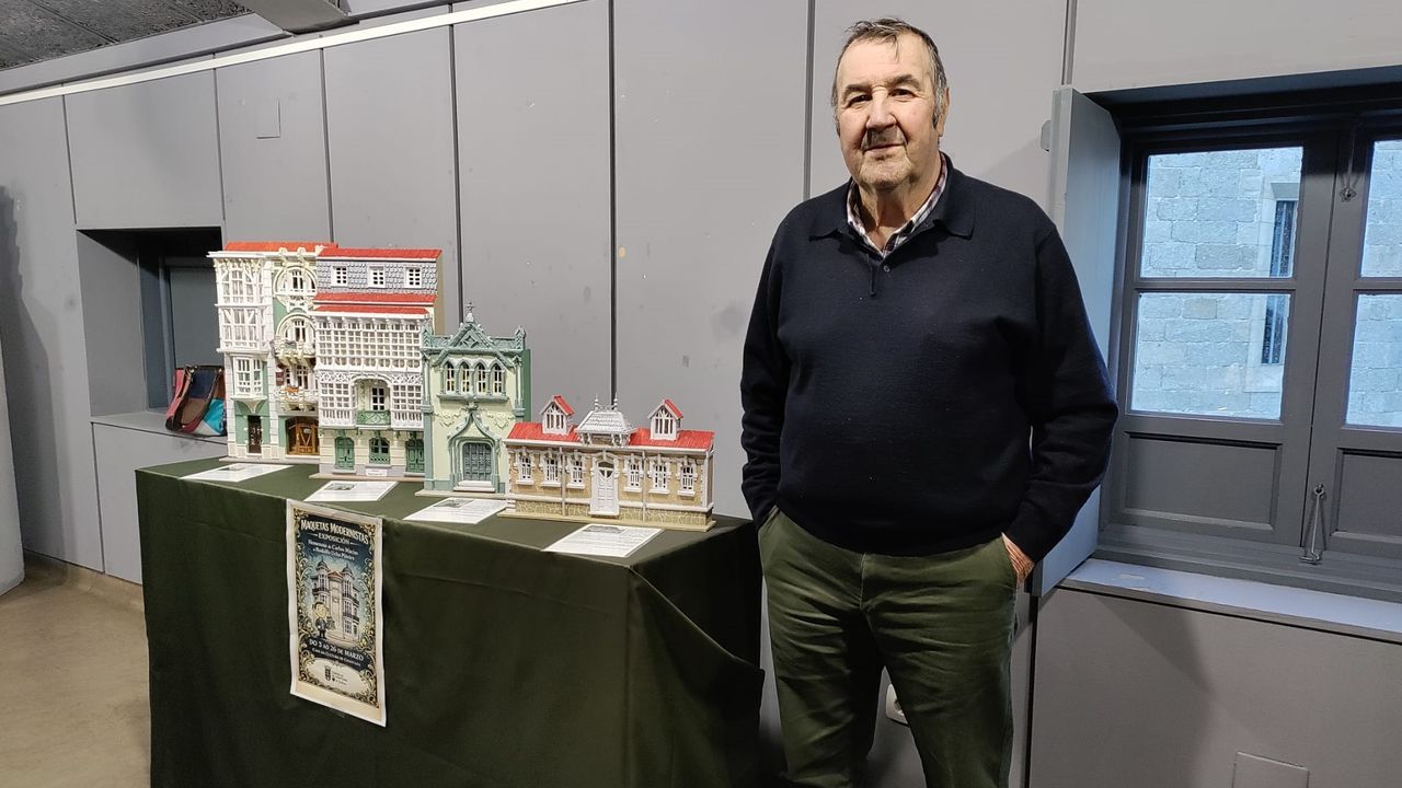 Maquetas modernistas en la Casa de Cultura de Chantada.Exposici�n del pintor Marcos Viso, en el espacio de arte Roberto Verino.