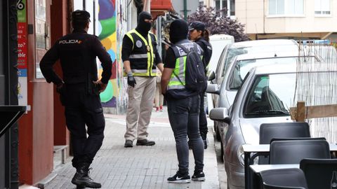 Redada contra el narcotráfico en la calle San José de A Coruña