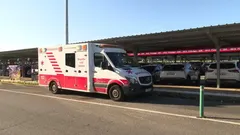 Ambulancia de soporte b�sico en el aeropuerto de Asturias