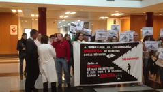 Protesta de t�cnicos superiores en el CHUS