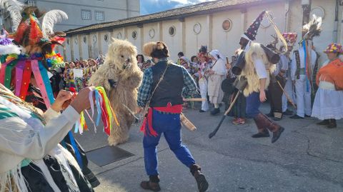Viana acoge la mayor mascarada de la Pennsula Ibrica.Un momento del desfile