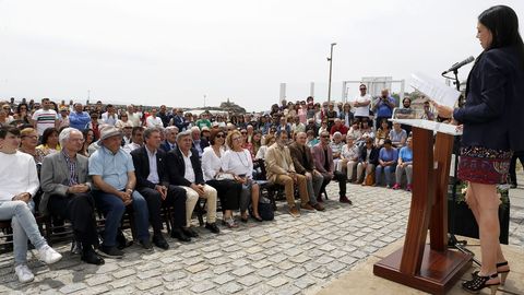 ACTO DEL HOMENAJE A PLACIDO BETANZOS EN EL QUE BAUTIZO´CON SU NOMBRE EL PASEO MARITIMO DE PALMEIRA