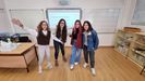 Cuatro alumnas del IES A Xunqueira II de Pontevedra que cursaron el pasado curso el Stembach