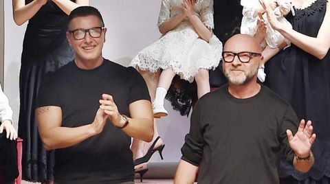 Dolce y Gabbana, en la reciente semana de la moda de Milán