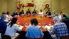 Imagen de la reunión del Gobierno catalán el pasado martes, 27 de septiembre