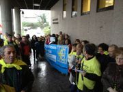 Los afectados colapsaron la entrada de los Juzgados