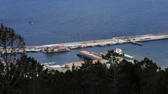 Vista del puerto de Burela