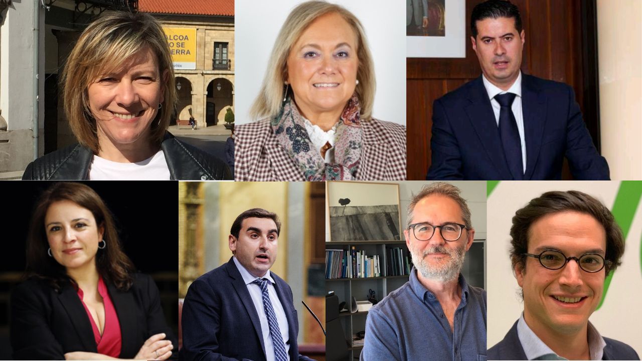 Los siete diputados asturianos tras las elecciones del 23J