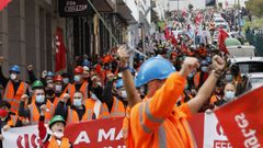 Manifestacion en Burela por el futuro de A Maria