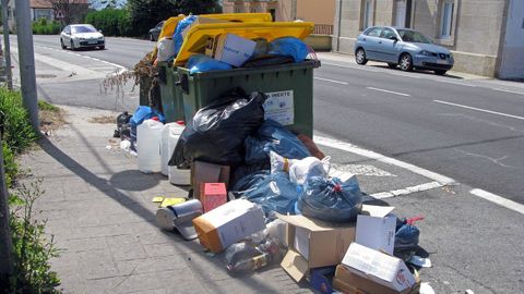 Problemas con la recojida de basura en Serra do Barbanza