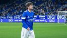 Jon Carrera, durante el partido de leyendas del Real Oviedo celebrado el pasado mes de diciembre