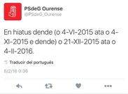 <span lang= es-es >Autocríticos</span>. El PSOE asumió en un tuit su inactividad.