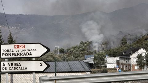 Incendio en A Veiga de Cascallá