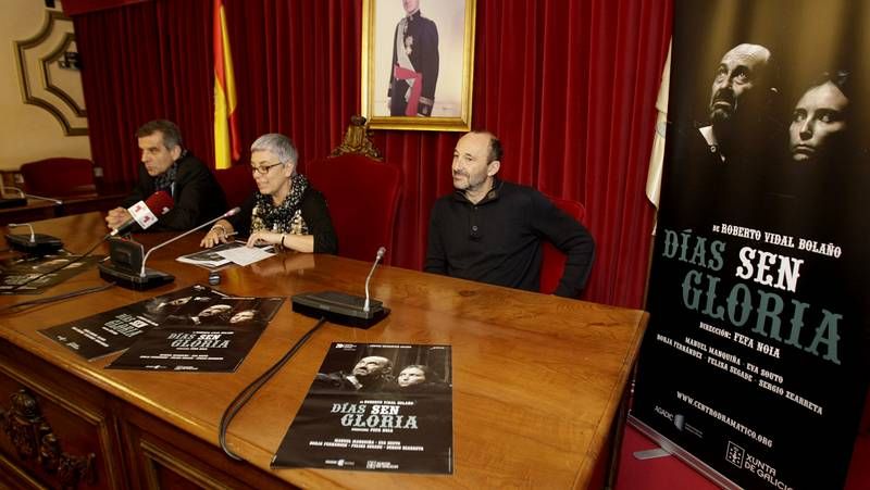 El alcalde, Alfredo Garc�a, y la concejala de promoci�n econ�mica, Irene Dacal, en la presentaci�n de esta ma�ana