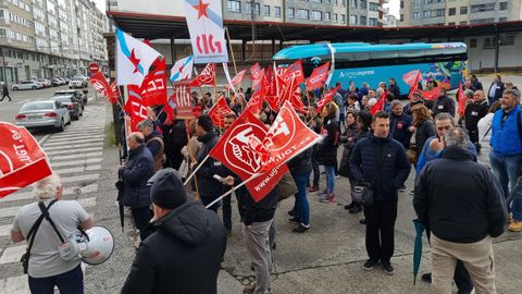 Concentración de trabajadores de Lugo