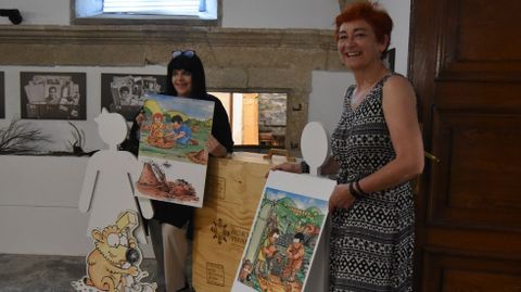 Encarna Lago, gerente de la Rede Museística, y Maite Ferreiro, vicepresidenta de la Diputación, en la presentación de las actividades