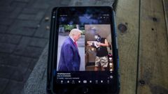 El presidente de EE.UU., Donald Trump, en una publicacin de la aplicacin TikTok, que quiere prohibir acusndola de espionaje