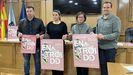 Ramiro Rodrguez, Adriana Jimnez, Elvira Lama y Camilo Vila presentan el programa del Entroido de Xinzo.