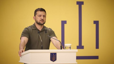 El presidente de Ucrania, Vlodímir Zelenski