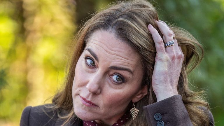 Kate Middleton durante su aparición pública este jueves en la localidad inglesa de Southport.