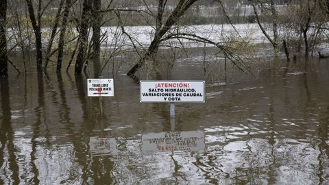 Inundaciones en la provincia de Ourense.En Ourense la crecida del Miño inundó el Muíño das Louxas