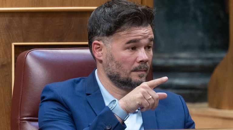 Gabriel Rufián en el Congreso de los Diputados.