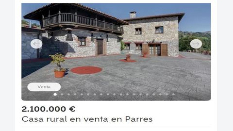 Chalet de Parres que se puede comprar por dos millones en Wallapop