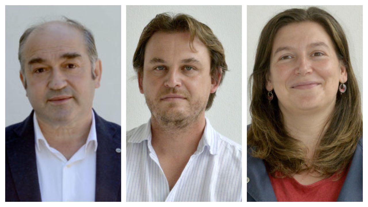 De izquierda a derecha, Ramn Tojo, Manuela Regueira y Begoa Ares