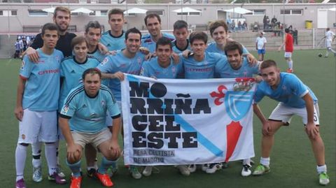 Componentes del equipo de fútbol de Morriña Celeste.