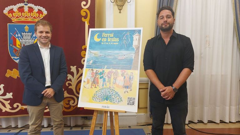 Presentación del cartel de las fiestas de Ferrol.