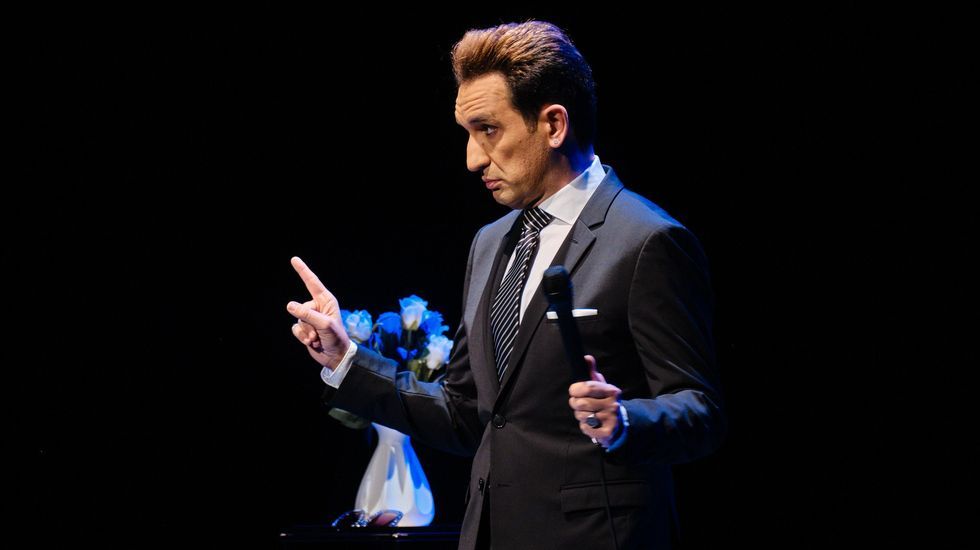 El humorista Miguel Lago durante una actuaci�n