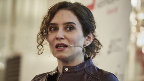 Isabel Díaz Ayuso, en un acto en Pamplona este fin de semana