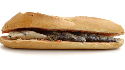 Bocadillo de sardinas